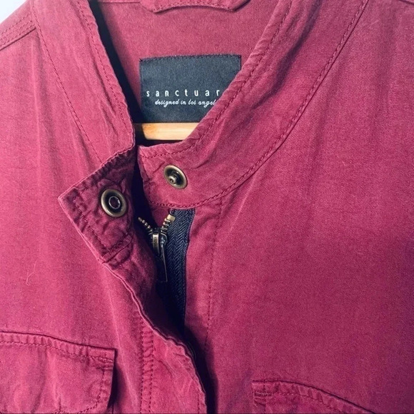 Sanctuary Roy Frayed Hem Surplus Jacket Small - Picture 6 of 11